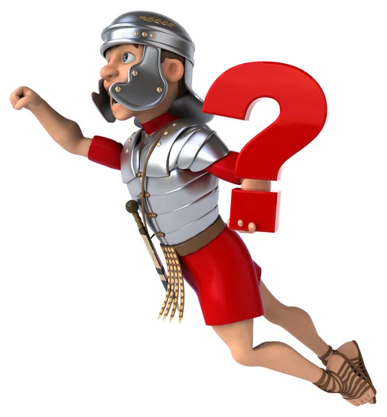 Gøy romersk soldat. – stockfoto