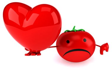 Eğlenceli çizgi film domates