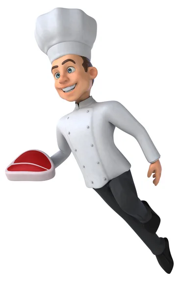 Leuke cartoon chef-kok — Stockfoto