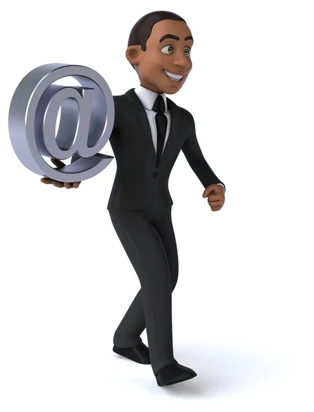 Fun cartoon businessman — Stock Photo, Image