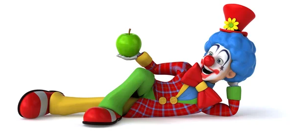 Leuke cartoon clown — Stockfoto