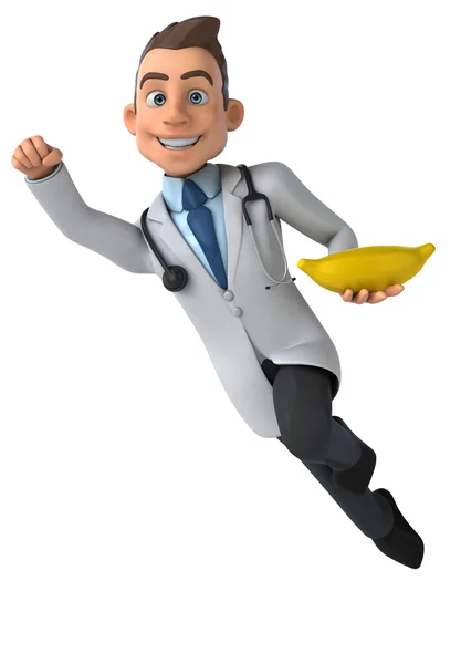 Fun cartoon doctor — Stock Photo, Image