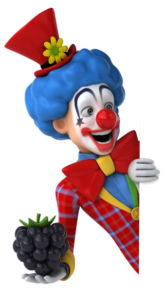 Leuke cartoon clown — Stockfoto