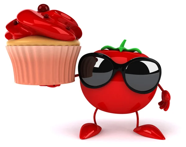 Fun cartoon tomato — Stock Photo, Image