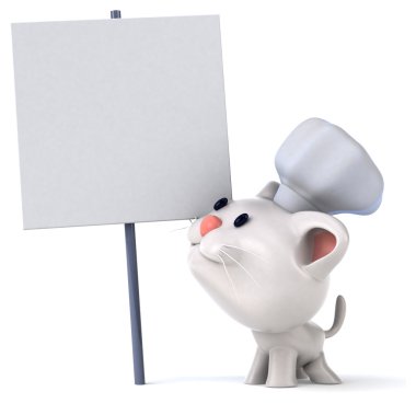 eğlenceli bir karikatür kedi