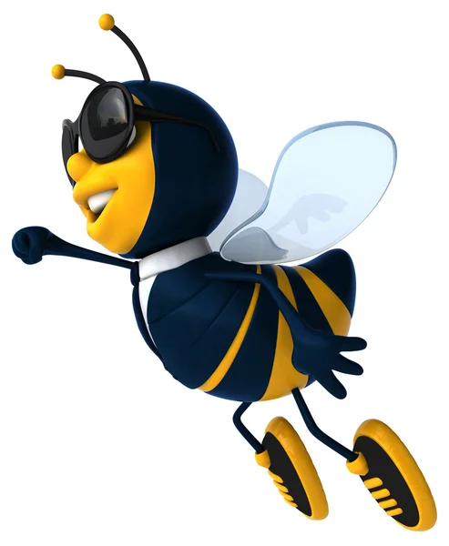 Leuke cartoon bee — Stockfoto