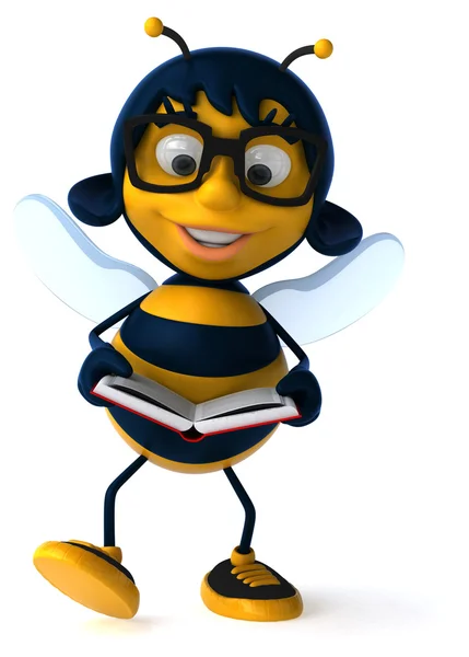 Leuke cartoon bee — Stockfoto