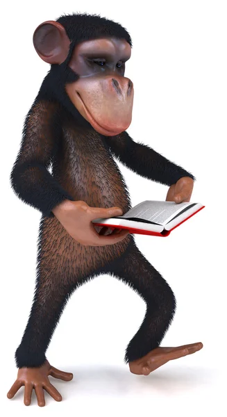 Zabawna kreskówka małpa — Zdjęcie stockowe