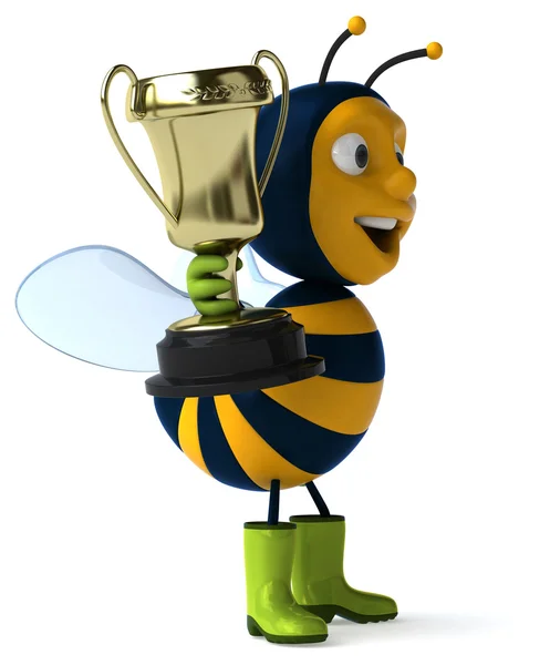 Funny cartoon bee — Zdjęcie stockowe