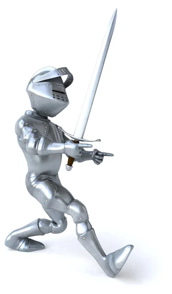 Fun cartoon knight — Stock Photo, Image