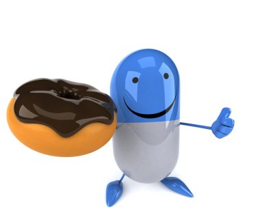 Eğlenceli hap donut ile