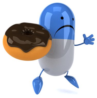 Eğlenceli hap donut ile