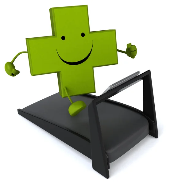 Green Pharmacy cross — Stock Photo, Image