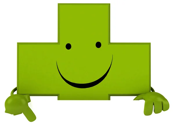 Green Pharmacy cross — Stock Photo, Image