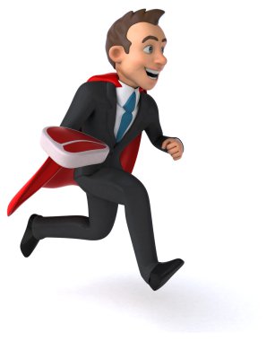 Eğlenceli karikatür işadamı