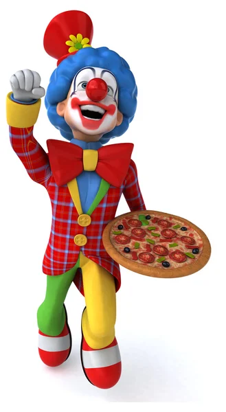 Spaß Cartoon Clown — Stockfoto