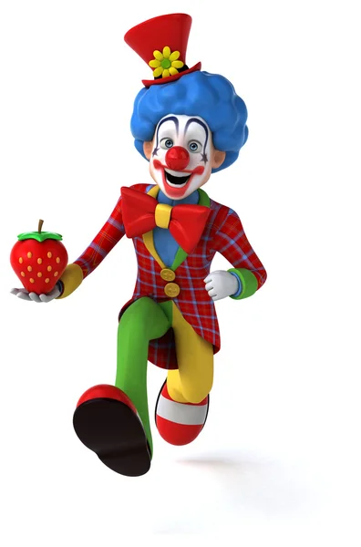 Leuke cartoon clown — Stockfoto