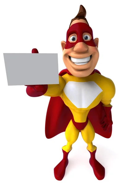 Fun cartoon superhero — Stock Photo, Image