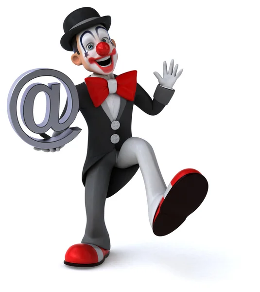 Fun cartoon clown — Stock Photo, Image