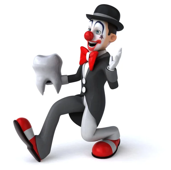 Fun cartoon clown — Stock Photo, Image