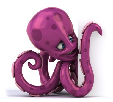 Eğlenceli çizgi film ahtapot