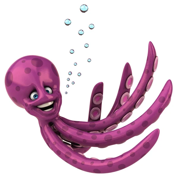 Fun cartoon octopus — Stock Photo, Image