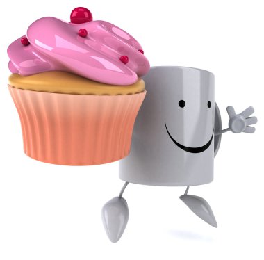 Eğlenceli çizgi film kupa