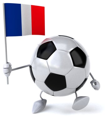 Futbol topu bayrak ile