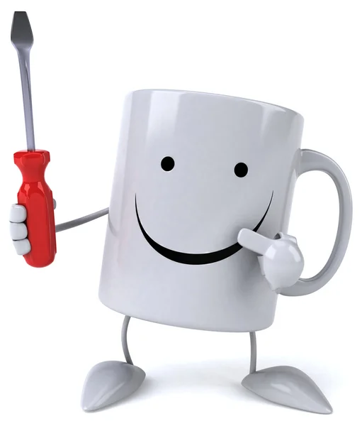 Funny cartoon mug — Stock Photo, Image