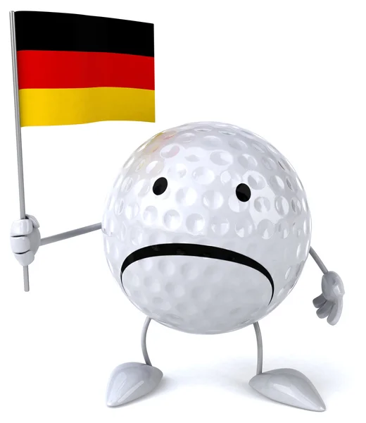 Cartoon Golf ball — Stock Photo, Image