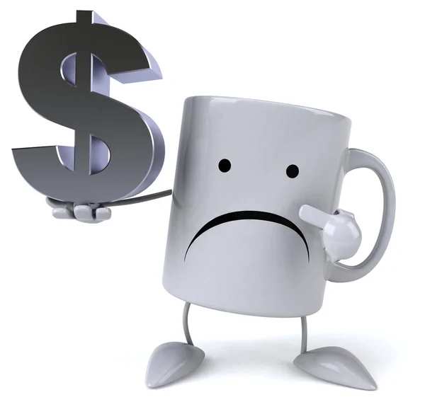 Funny cartoon mug — Stock Photo, Image