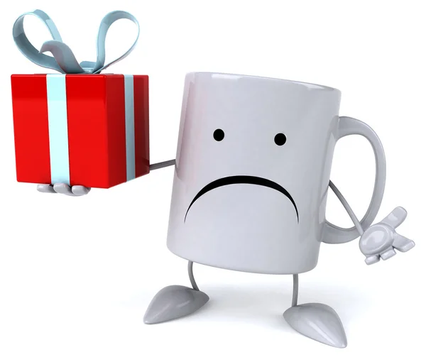 Fun cartoon mug — Stock Photo, Image