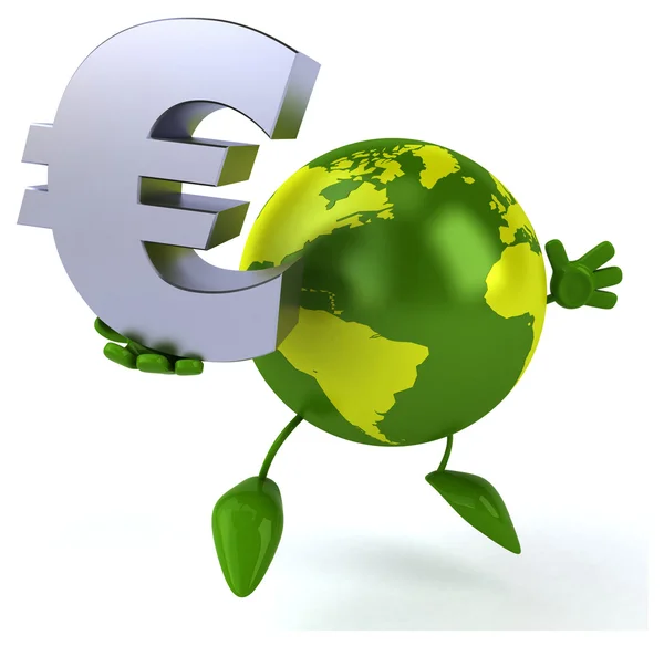 Cartoon green World — Stock Photo, Image
