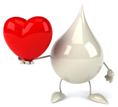 Eğlenceli çizgi film süt damla