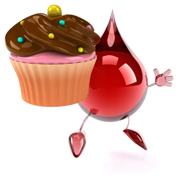 Cartoon Blood drop — Stock Photo, Image