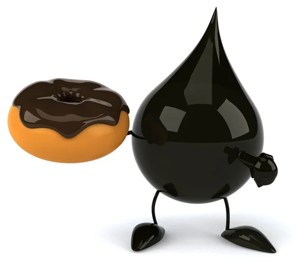 Zabawna kreskówka kropla oleju — Zdjęcie stockowe