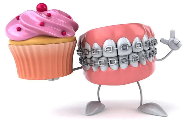 Fun cartoon teeth — Stock Photo, Image