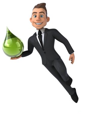 Eğlenceli karikatür işadamı