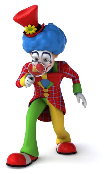 Fun cartoon clown — Stock Photo, Image