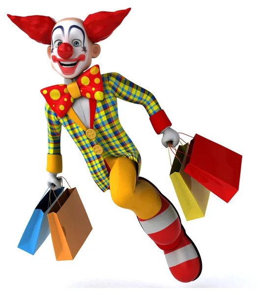 Fun cartoon clown — Stock Photo, Image