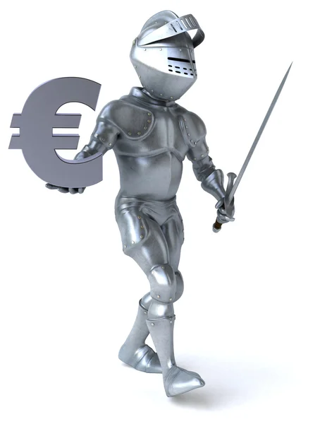 Fun cartoon knight — Stock Photo, Image