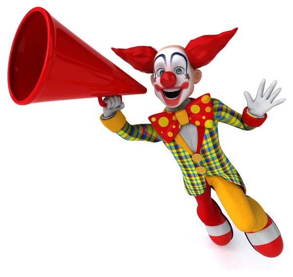 Roliga tecknade clown — Stockfoto