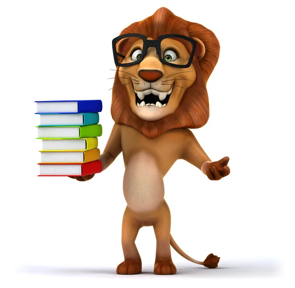 Funny cartoon lion — Stock Photo, Image