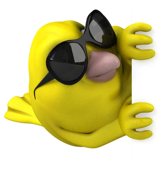 Cartoon Yellow bird — Stock Photo, Image