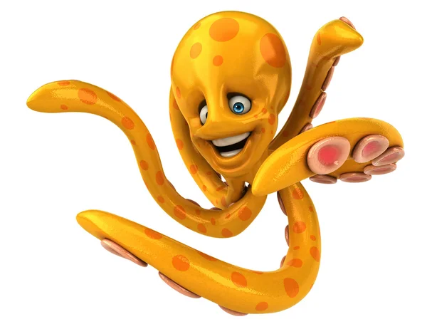 Funny cartoon octopus — Stock Photo, Image