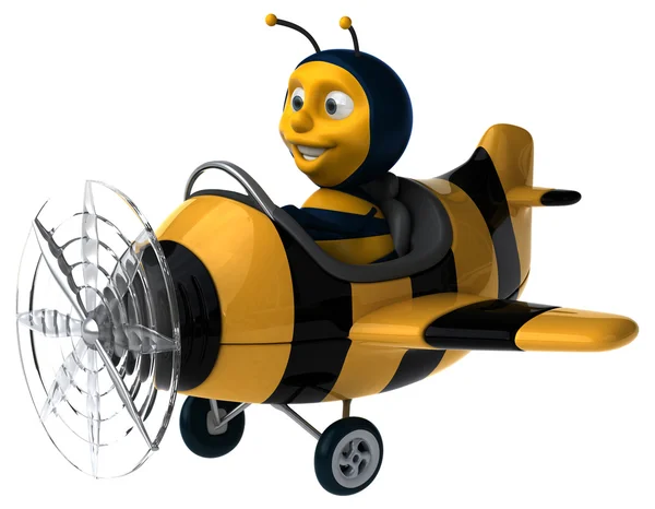 有趣的卡通蜜蜂 — 图库照片