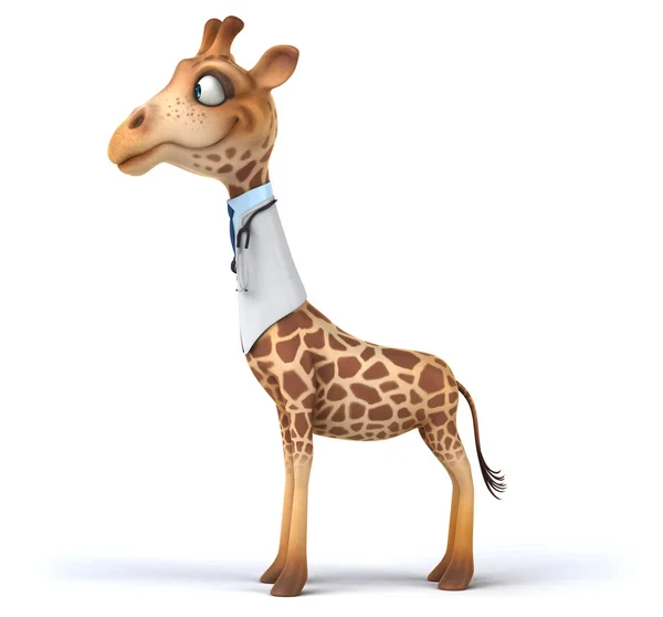 Funny cartoon giraffe — Stock Photo, Image