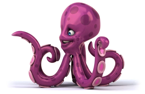 Funny cartoon octopus — Stock Photo, Image