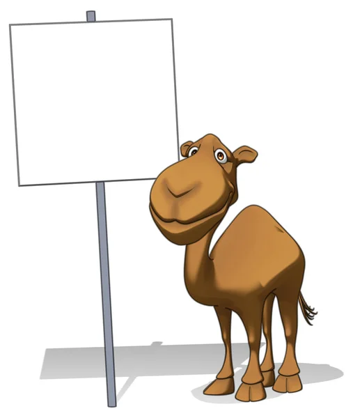 Кумедний мультфільм верблюд — стокове фото