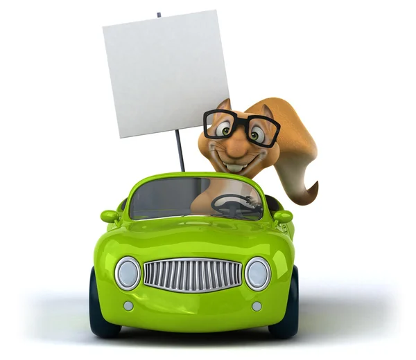Fun squirrel in a car — Stock Photo © julos 77643562